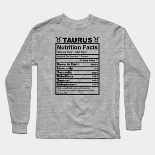 Taurus Facts Long Sleeve T-Shirt